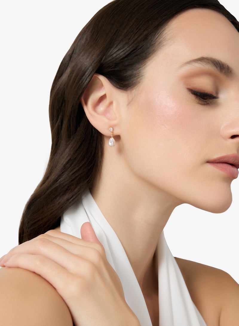 Ella Limited Edition Drop Down Diamonte Embellished Earrings - Image 3